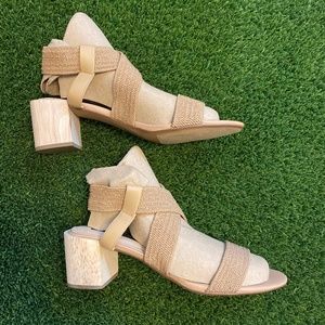 Steven Tan Stretch Block heel sandal
